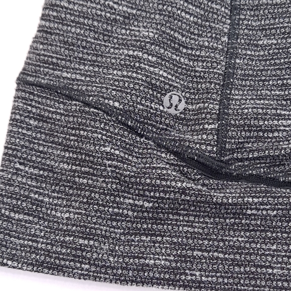 Lululemon Think Fast Women’s Pullover Heathered Black White Coco Pique - Size 10 - Picture 12 of 16